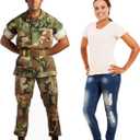 Cardboard People Camo Military Man Life Size Cardboard Cutout Standup, One Size