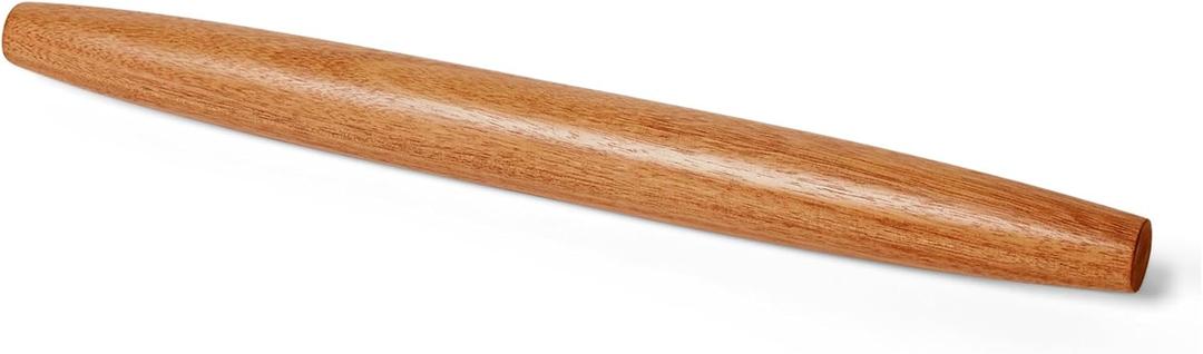 AWooden French Rolling Pin, 17 in., Acacia Wood, Nonstick, Hand Wash Only