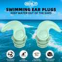 2 x Kids Swimming Ear Plugs 3 Pairs Reusable Waterproof Silicone Earplugs for Children (Ages 4-12), Soft & Comfortable Swim Ear Protection for Surfing, Diving, Pool, Showering & Water Sports