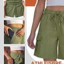 Cuffbow 3 Pack Hiking Cargo Shorts for Women 7 Inch Inseam Lightweight Athletic Summer Casual Bermuda High Waisted 4 Pockets, Large