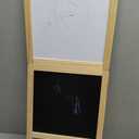Double Sided Small Drawing Board, Chalkboard Adjustable Standing Easel Holder for Kids