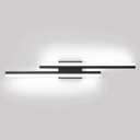 PRESDE LED Bathroom Vanity Light 32inch Bathroom Light Fixtures Over Mirror Black Modern Bath Vanity Lighting Bar Dimmable