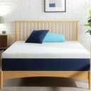 ZINUS 12 Inch Queen Cooling Comfort Hybrid Mattress [New Version], Fiberglass Free, Medium Firm Feel, Motion Isolation, Certified Safe Foams & Fabric (White)