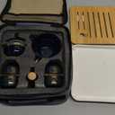 LURRIER Porcelain Chinese Gongfu Tea Set,Portable Teapot Set with 360 Rotation Tea maker and Infuser,Portable All in One Gift Bag for Travel,Home,Gifting,Outdoor and Office (Floral Blue)