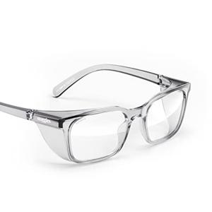 Stoggles - Official - Rectangle- Z87.1 Certified Safety Glasses - Anti-Fog - Blue Light Blocking (Medium, Clear)