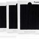Funmit Refrigerator Air Filter Replacement Compatible with Frigidaire PAULTRA Pure Air Ultra and Electrolux EAFCBF Fridge Replace 242061001, 242047801, 242047804-3 Pack