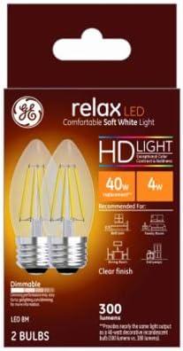 GE 2PK 4W LED BM Bulb