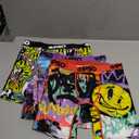 PSD Underwear Youth Boys Boxer Briefs - Smiley Print, Comfortable Active Underwear for Boys, Boys Underwear Packs & Singles (Large, Drip 3-pack)