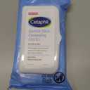 Cetaphil Face and Body Wipes, Gentle Skin Cleansing Cloths, 50 Count, Twin Pack, for Dry, Sensitive Skin, Flip Top Closure, Great for the Gym, Travel, in the Car, Hypoallergenic, Fragrance Free (25 Count (Pack of 2))