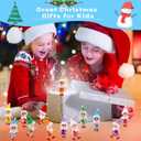 28 Pack Christmas Baby Elf Dolls Mini Newborn Girl Elves Plush Figures for Christmas Holiday Party Easter Basket Stuffers Advent Celebrations, 7 Colors