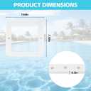 2Pack SPX1091G Butterfly Gasket Replacement for Hayward Skimmer - Fits SP1091LX, SP1091WM & Dyna-Skim Above Ground Pool Skimmers