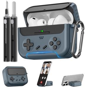 Inesore for Airpods Pro 3 Case Cover with Cleaner Kit,with Lock for Airpod Pro 3 (2025),Classic Cool Funny Game Console Hard Air Pods Pro 3 Case for Men Boy(Black)
