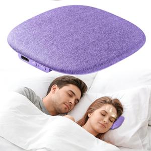 Under Pillow Speaker for Sleeping, Pillow Speaker for Sleeping with White Noise &Timer, Wireless Sleep Aid with Stereo Bass Private Sleep Headphones for Side Sleepers-Light Purple