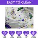 XCHI Beads Masks Iris Fleur De Lis Mardi Gras Tablecloth Square Carnival Table Cloth Washable Table Covers for Indoor Dining Home Party Decorations 60x60 Inch