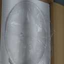 KES Bathroom Vessel Sink, White Oval Vessel Sink, Countertop Modern Ceramic Above Counter Bathroom Vanity Sinks, BVSO127