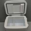 FANSEXPERT Mini Fridge, 4 Liter/6 Cans Small Refrigerator With Dimmable LED Light,AC/DC Portable Mini Cooler and Warmer, Gaming Small Fridge for Bedroom,Office,Gaming Room and Car (White)