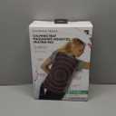 Calming Heat Massaging Vibrations Weighted Heating Pad by Sharper Image | Auto Shut-Off Feature, Gift for Holidays, Women & Men | 3 Heat, 9 Massage, 12 x 24, 4 lbs