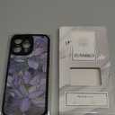 FUNMIKO Cute Phone Case for iPhone 16 Pro Max - Wireless Charging & Military-Grade Protection - Trendy Wildflower Design for Women Girls, Non-Slip Translucent Matte Hard Cover - Dreamy Lotus