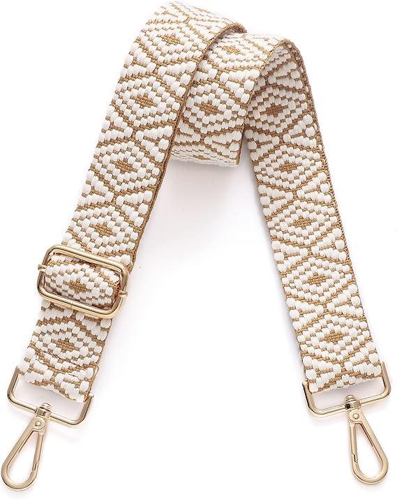 S-Jacorry Purse Strap Replacement Crossbody Wide Shoulder Strap Adjustable Canvas Straps Handbag Strap Replacement Belts