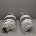 LVTXIII Outdoor Deep Seat Cushion Patio Seat and Back Cushion Set Seasonal Chair Cushion with Removable Cover and Adjustable Buckle for Home and Garden, 22"x22"x4", Cabana Navy