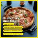 Lodge Seasoned Cast Iron Pizza Pan - Pre-Seasoned, Round Pizza Pan with Dual Assist Handles - Even Heat Distribution- PFAS-Free, Non-Toxic Cookware - Oven Safe - 15 Inch