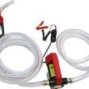 12V Fuel Transfer Pump, 12GPM Diesel Transfer Pump Kit, Self Priming DC Electric Fuel Transfer Pump With Nozzle Hose, Suitable For Diesel, Kerosene, Transformer Oil