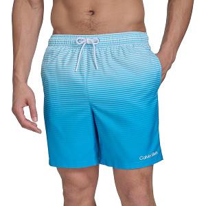 Calvin Klein Men's Volley Quick Dry Lightweight Swim Trunk, Atlantis, Medium