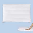 FOUXTEL Flat Pillows for Sleeping Thin, 2.5" Ultra Thin Pillow, Slim Bed Pillows for Stomach and Back Sleepers, Standard Size -18x26 in - 100% Cotton - 7D Fiber