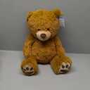 LotFancy Teddy Bear Stuffed Animals, 20 inch Brown Soft Cuddly Stuffed Bear Plush Toy, Cute Stuffed Animals with Footprints, Gifts for Kids Baby Toddlers on Baby Shower, Easter Decoration