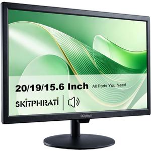 SKitphrati 19 Inch PC & CCTV Monitor, 1440x900, HDMI/VGA/AV/BNC, Speakers