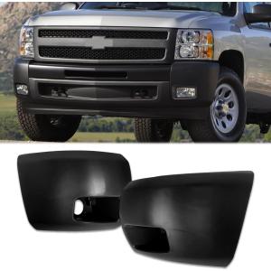 Pair Front Bumper End Cap for 2007-2013 Chevy Silverado 1500