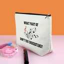 4 x Music Themed Gifts for Women Music Lovers Makeup Bag Appreciation Gifts for Women Music Teacher Cosmetic Bag Singing Gift for Her Female Daughter Sister Friend Bff Travel Pouch
