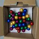 Christmas Lights Outdoor 19Ft 70 LED Chritmas Globe String Lights with Pearlized Glass Bulb UL Certified Christmas Tree Lights for Tree Decor