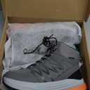 Men's Orthopedic Wide Waterproof Hiking Boots: Comfortable Plantar Fasciitis Work Walking Running Trekking Shoes, Orthotic Non Slip Flat Feet Mid Ankle Support Trail Sneakers for Foot Pain Relief (45.5 EU, K1-grey)