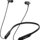 N8 Wireless Earbuds, IPX6 Sweatproof, Magnetic Neckband Headphones, 40Hrs Playtime, Deep Bass Earphones Bluetooth 5.3 Headset for Phone Calls, Workout, Sports and Game of Thrones Black (Metallic Black)