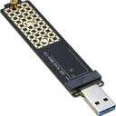 M.2 to USB Adapter, RIITOP NVMe to USB 3.1 Reader Card Compatible with Both NVMe (PCI-e) M Key SSD & (B+M Key SATA Based) NGFF SSD