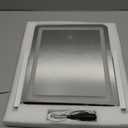 FENNIO Vanity Mirror with Lights - 15"x12.6" LED Lighted Makeup Mirror, Large Makeup Mirror with Lights, Touch Screen with 3-Color Lighting, Dimmable, for Vanity Desk Tabletop, Bedroom (White)