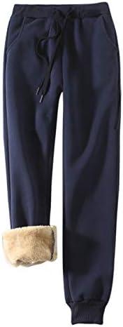 Yeokou Women's Warm Sherpa Lined Athletic Sweatpants Jogger Fleece Pants, Medium