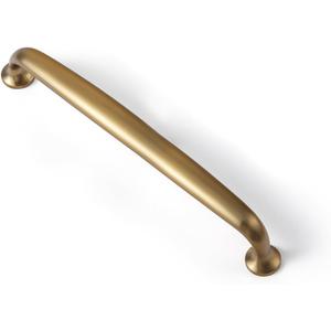 Goo-Ki 6 Pack Brushed Bronze Drawer Pulls Kitchen Cabinet Hardware - 5.04"(128mm) c-c Dark Gold Bonze Modern Dresser Furniture Handles for Bar Cupboard Bathroom Closet Wardrobe, 9330CJ-128