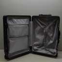 22 inch carry on luggage Durable Suitcase with Cup Phone Holder USB Port Aluminium Frame Carry on Luggage with 8 Double Spinner Wheels TSA Lock Suitcase with Cup Holder Carry On Luggage with USB Port