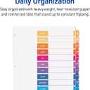 Avery JanDec Dividers for 3 Ring Binders, 12 Per Set, Customizable Table of Contents, Multicolor, Organizing Reports & Projects (6 Sets of 11830)