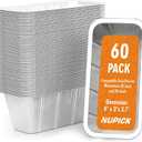 NUPICK 60 Pack Grease Cup Liners for Blackstone, Griddle Accessories for Blackstone 17"/22"/30"/28"/36" Griddle, Easy Cleaning Disposable Aluminum Grease Traps & Drip Pans for Blackstone Catcher, 5017