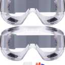 AirGearPro Vision-1000 Anti-Fog Safety Goggles | Anti-Scratch Clear Safety Glasses, Protective eyewear Ideal for DIY works