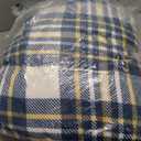 Bedsure Plaid Heated Blanket Throw - Flannel Sherpa Electric Blanket with Plaid Pattern, Heating with 6 Heating Levels, 4 Time Settings, 3-Hour Auto-Off, Warm Gifts for Grandma (Blue, 50"x60")