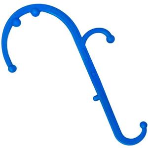 LiBa Back and Neck Massager - Blue - for Trigger Point Fibromyalgia Pain Relief and Self Massage Hook Cane Therapy