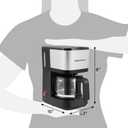 Elite Gourmet EHC9420 Automatic 5-Cup Brew & Drip Coffee Maker with Pause N Serve Reusable Filter, On/Off Switch, Water Level Indicator
