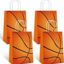YE 12 PCS Basketball Party Favor Bags Basketball Treat Bags Goodie Gift Themed for Kids Boys Girls Birthday Party Supplies Decorations