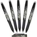 Pilot FriXion Ball Erasable Gel Ink Pens, Fine Point 0.7mm, Black Ink, Value Set of 6
