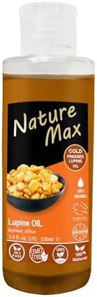 Nature Max Lupine Oil Essential Oils Natural Undiluted Pure For Hair And Skin Care Cold Pressed Premium (1Pack = 3.38 oz / 100 ml) 
