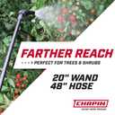 Chapin 60114 Backpack Sprayer, 4Gallon Pump Sprayer, Translucent Poly Tank, 3Stage Filtration, Adjustable Poly Cone Nozzle & 20" Wand for Lawn & Garden Weed, Pest & Fertilizer Applications